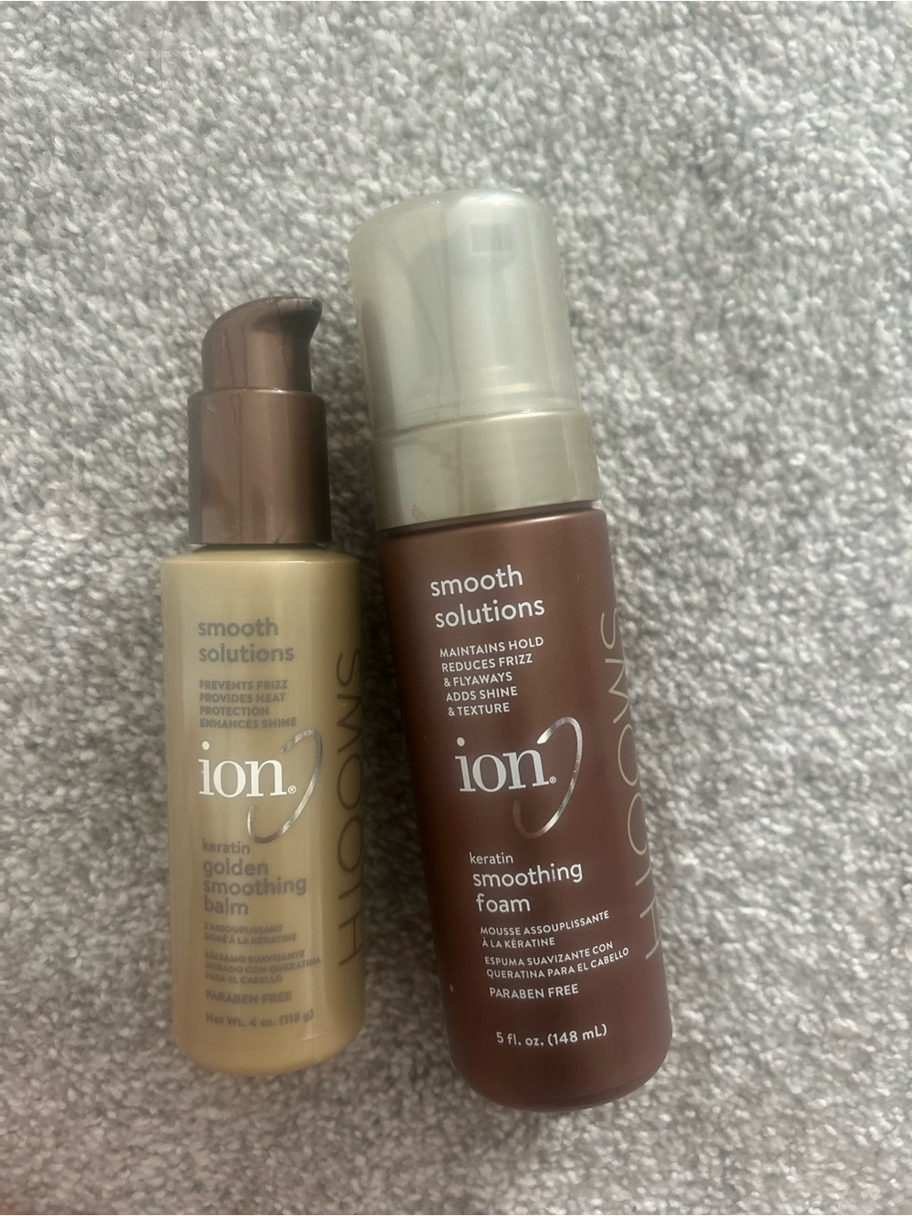 Smooth Soluts Keratin Smoothing Foam & Golden Smoothing Balm - Brown & Cream